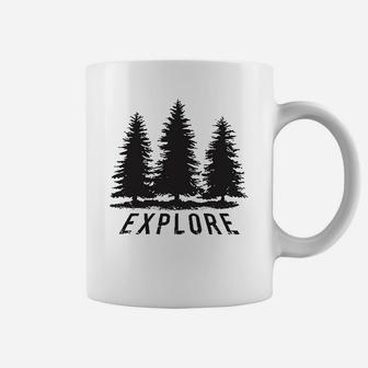 Explore Pine Trees Outdoor Adventure Cool Coffee Mug - Thegiftio UK