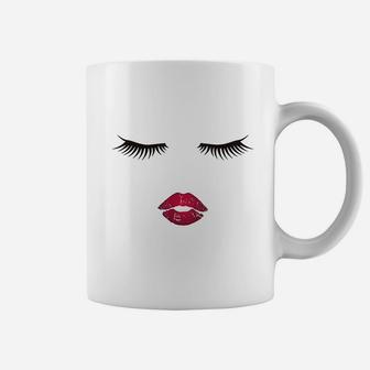 Eyelash Lips Lipstick Lash Coffee Mug | Crazezy AU