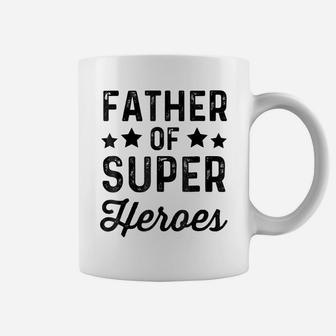 Father Super Heroes | Funny Superhero Daddy Shirt Coffee Mug | Crazezy CA