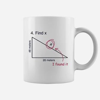 Find X Funny Saying Math Teacher Coffee Mug | Crazezy UK