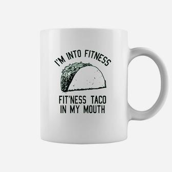 Fitness Taco Funny Gym Cool Humor Graphic Muscle Coffee Mug | Crazezy