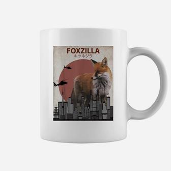 Foxzilla Funny Japanese Fox | Cute Fox Lovers Gift Coffee Mug | Crazezy DE