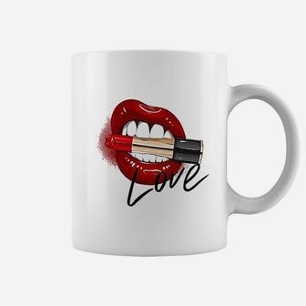 Franterd Lips And Lipstick Coffee Mug - Thegiftio UK