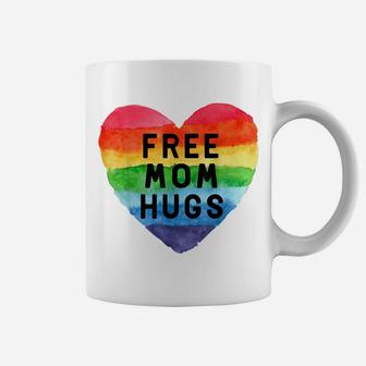 Free Mom Hugs T Shirt Rainbow Pride Lgbt Shirt Gifts Tee Coffee Mug | Crazezy DE