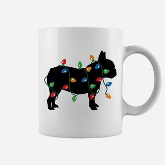 Frenchie Christmas Lights French Bulldog Dog Gift Coffee Mug | Crazezy UK
