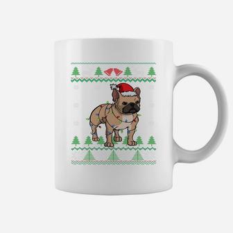 Frenchie Santa Claus | Cute French Bulldog Ugly Christmas Sweatshirt Coffee Mug | Crazezy CA