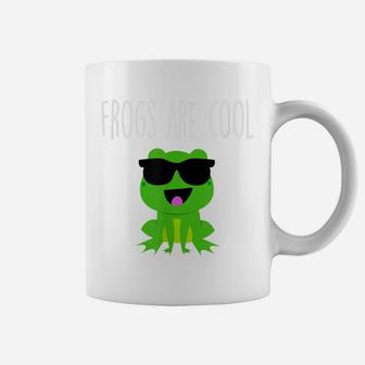 Frogs Are Cool Funny Frog Lover Gift Toddler Boys Girls Kids Coffee Mug | Crazezy