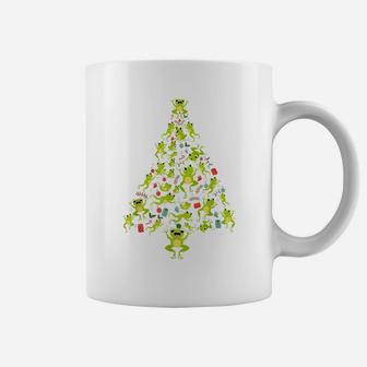 Frogs Christmas Tree Animal Xmas Pjs Pajamas Women Men Kids Coffee Mug | Crazezy UK