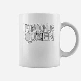 Fun Cards Games Shirt Pinochle Queen Coffee Mug - Thegiftio UK