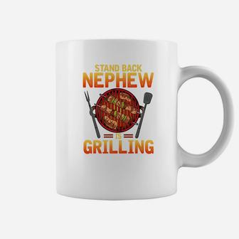 Funny Bbq Grilling Gif Stand Back Nephew Is Grilling Coffee Mug - Thegiftio UK