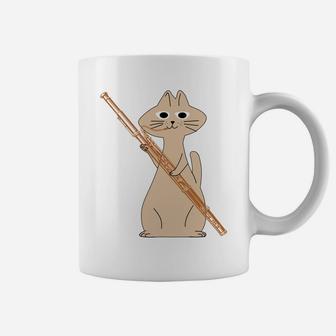 Funny Cat Playing Bassoon Play Orchestra Music Cat Lovers Coffee Mug | Crazezy