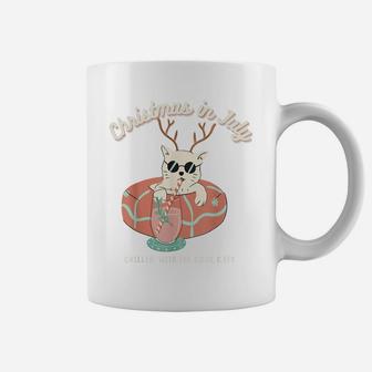 Funny Christmas In July, Cat Lovers Coffee Mug | Crazezy AU