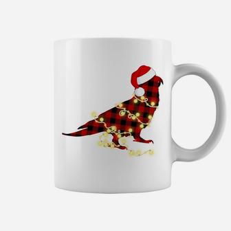Funny Christmas Light Parrot Red Plaid Family Xmas Gifts Sweatshirt Coffee Mug | Crazezy