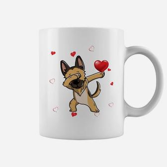 Funny Dabbing German Shepherd Dog Breeds Valentines Day Gift Coffee Mug - Seseable