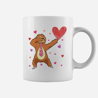 Funny Dabbing Sloth Valentines Day Gift Boys Girls Coffee Mug - Thegiftio UK