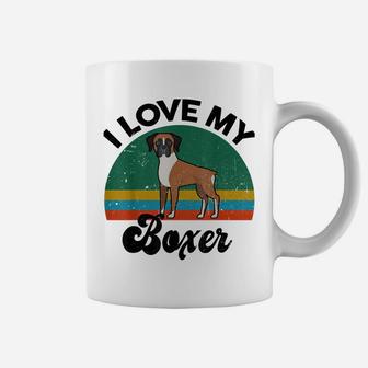 Funny I Love My Boxer For Dog Mom Dad Lover Coffee Mug | Crazezy