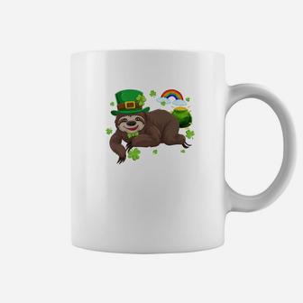Funny Irish Shamrock Sloth St Patricks Day Coffee Mug - Thegiftio UK