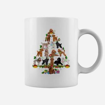 Funny Poodle Christmas Tree Ornament Decor Xmas Dog Dad Mom Coffee Mug | Crazezy UK