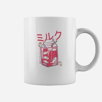 Funny Retro 90S Soft Grunge Japanese Kawaii Strawberry Milk Coffee Mug | Crazezy DE
