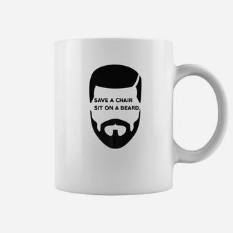 Funny Save A Chair Beard Coffee Mug - Thegiftio UK