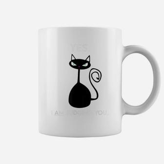 Funny Snarky Sarcastic Novelty Gift For Cat Lovers Coffee Mug | Crazezy AU