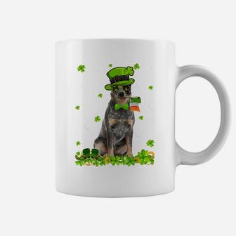 Funny St Patricks Day Australian Cattle Dog Cute Shamrock Coffee Mug | Crazezy DE