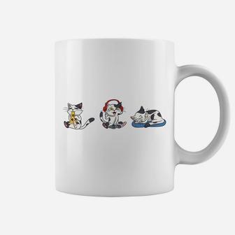 Gamer Cat Triathlet Eating Gaming Sleeping Sweatshirt Coffee Mug | Crazezy AU