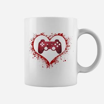 Gamer Heart Valentines Day Video Games Boys Kids Teens Gift Coffee Mug | Crazezy AU