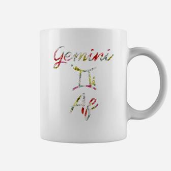 Gemini Floral Born In May June Birthday Gift Gemini Af Coffee Mug | Crazezy UK