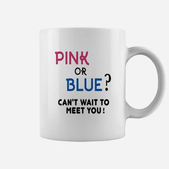Gender Reveal Team Girl Or Boy Pink Or Blue Funny Graphic Coffee Mug | Crazezy CA