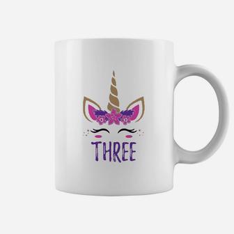 Gift For 3 Year Old Girl Unicorn 3Rd Birthday Coffee Mug | Crazezy DE