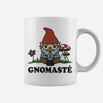 Gnomaste Cute Meditating Gnome Funny Yoga Tshirt Coffee Mug | Crazezy CA