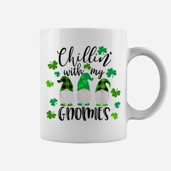 Gnome T Shirt Chillin With My Gnomies Womens St Patricks Day Coffee Mug | Crazezy AU
