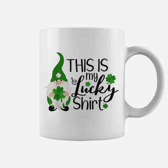 Gnome T Shirt Shamrock Lucky Womens Happy St Patricks Day Coffee Mug | Crazezy AU