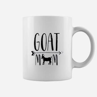 Goat Mom For Pet Owner Or Farmer Black Coffee Mug | Crazezy