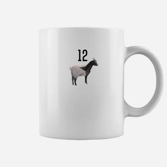 Goat Number 12 Football Player Coffee Mug - Thegiftio UK