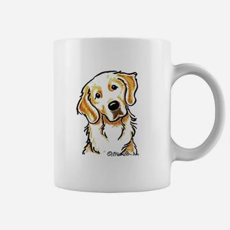 Golden Retriever Portrait Light Pajama Coffee Mug - Thegiftio