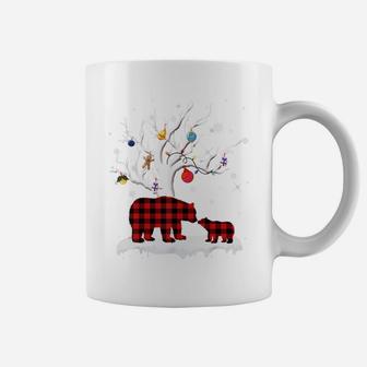 Grammy Bear Christmas Pajama Red Plaid Tree Gift Xmas Sweatshirt Coffee Mug | Crazezy