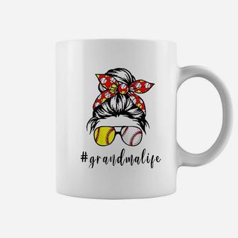 Grandma Life Softball Baseball Coffee Mug | Crazezy DE