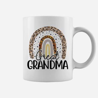 Great Grandma Funny Leopard Boho Rainbow Family Coffee Mug | Crazezy DE