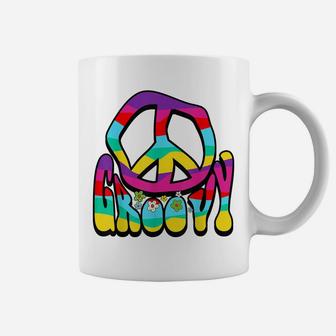 Groovy Hippie 60S 70S Peace Sign Symbol 1970S Flower Power Coffee Mug | Crazezy CA