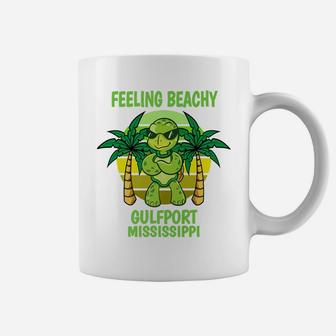 Gulfport Mississippi Cool Turtle Funny Saying Vacation Coffee Mug | Crazezy DE