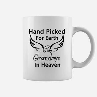 Hand Picked For Earth By My Grandma In Heaven Coffee Mug | Crazezy UK