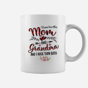 Happiness Is Being A Grandma For Flower Grandma Coffee Mug - Thegiftio UK
