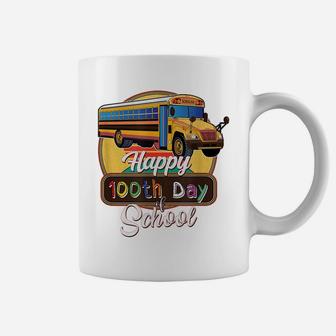 Happy 100Th Day Of School Bus Driver Gifts For Women Men Coffee Mug | Crazezy
