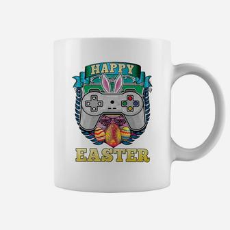 Happy Easter Bunny Boy Gamer Girl Video Game Controller Kids Coffee Mug | Crazezy CA