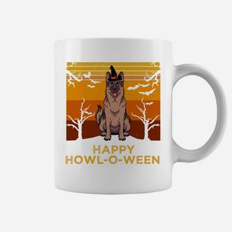 Happy Howl-O-Ween German Shepherd Coffee Mug | Crazezy