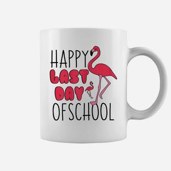 Happy Last Day Of School Flamingo T Shirt Funny Teacher Gift Coffee Mug | Crazezy