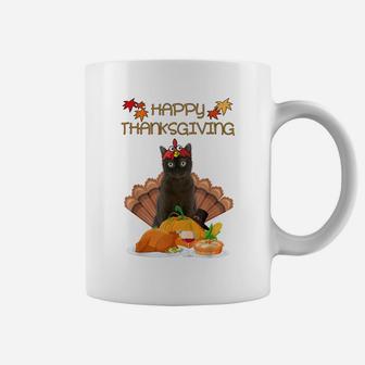Happy Thanksgiving Day Burmese Cat Gift Funny Turkey Coffee Mug | Crazezy