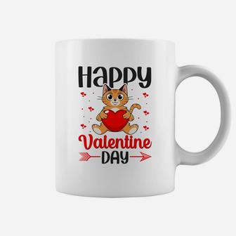 Happy Valentine Day Kitten Gift For Valentine Happy Valentines Day Coffee Mug | Seseable FR